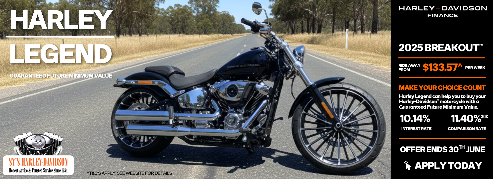 HARLEY LEGEND – Guaranteed Future Minimum Value