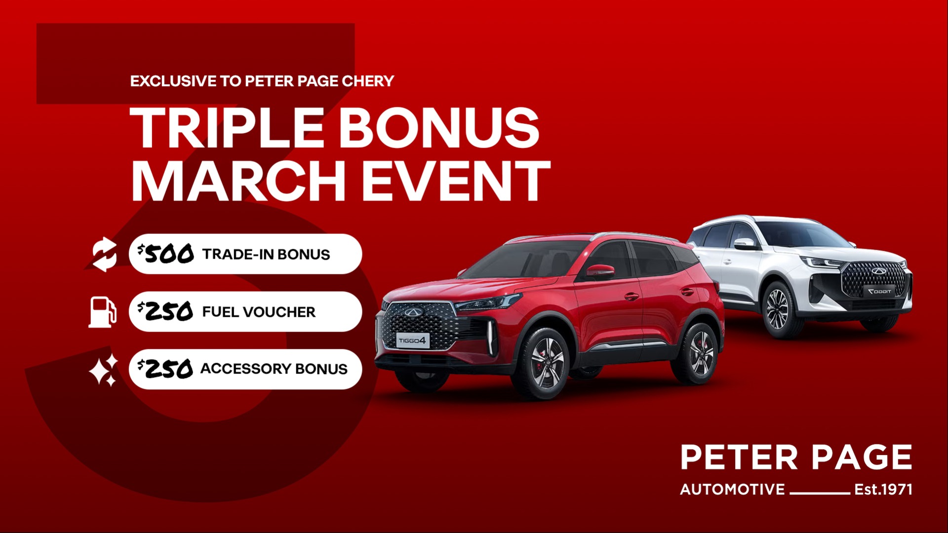 Peter Page Triple Bonus March Event