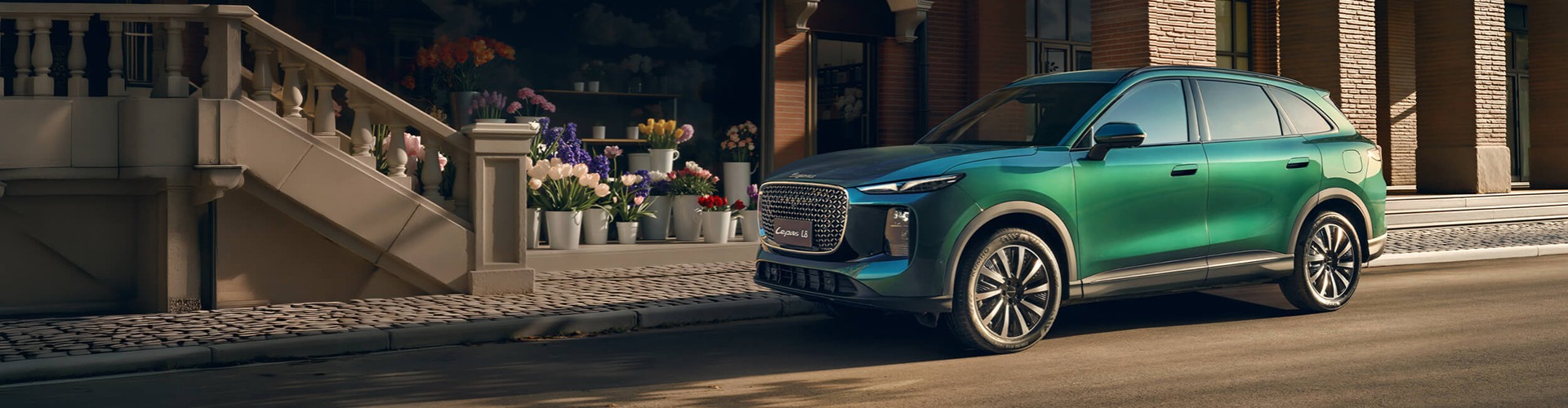 Green Lepas L8 parked on the street