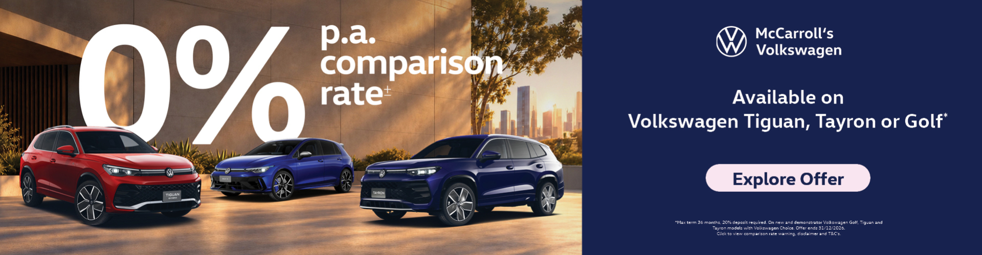 Volkswagen 0% Finance Offer