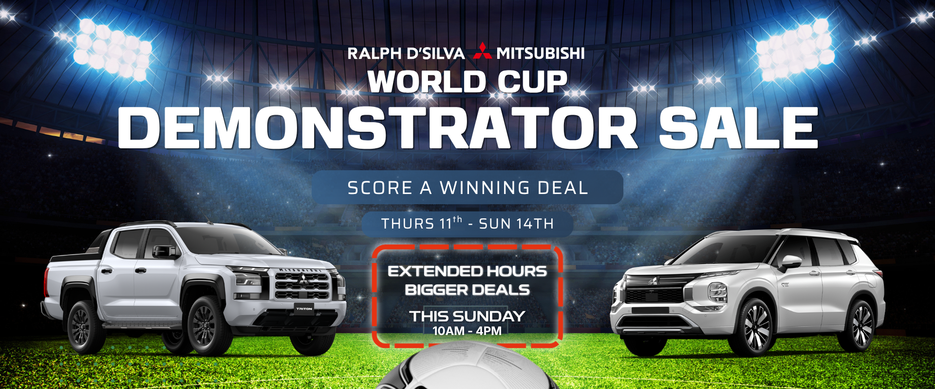 ralph dsilva mitsubishi demonstrator sale eofy clearance