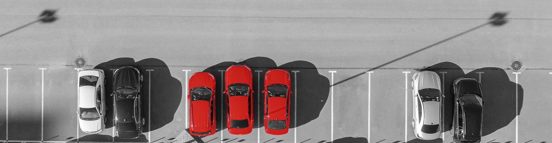 Cars parked in a carpark