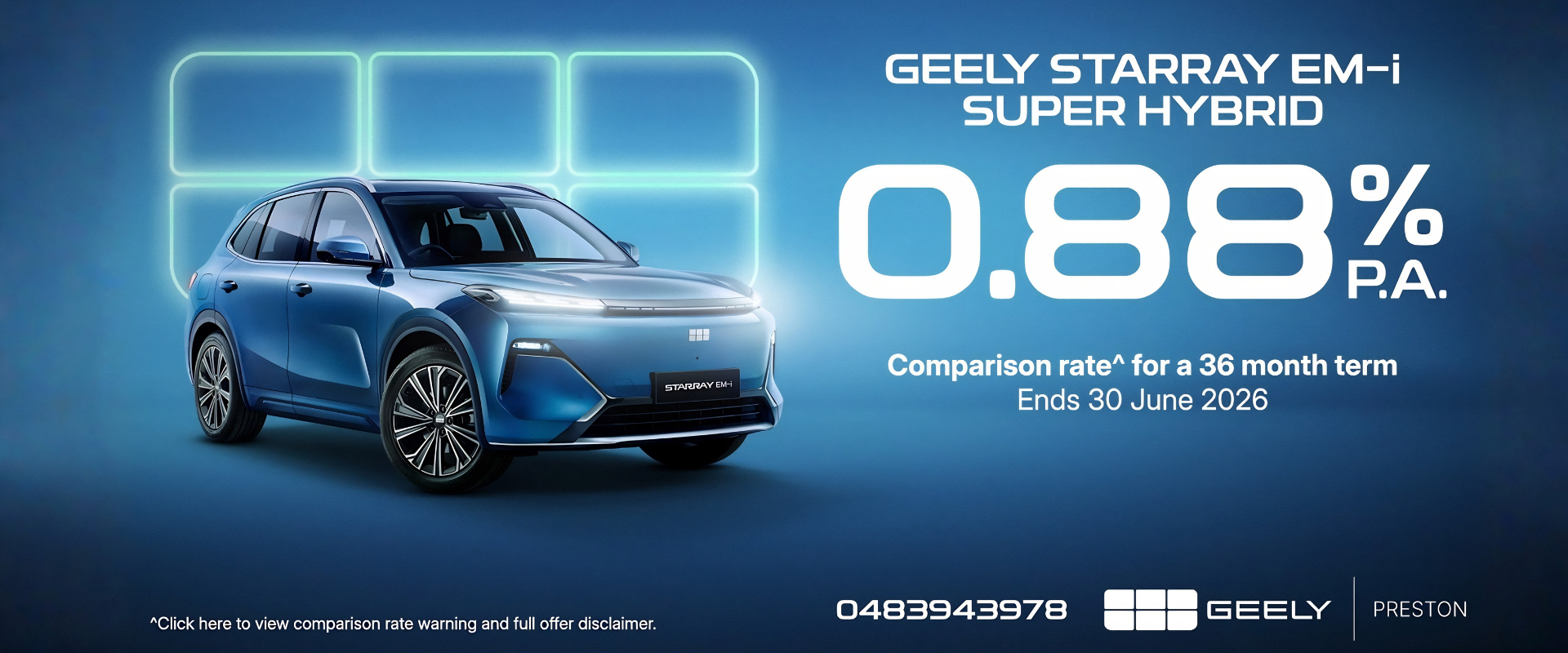 ralph dsilva geely preston starray super hybrid finance offer 0.88