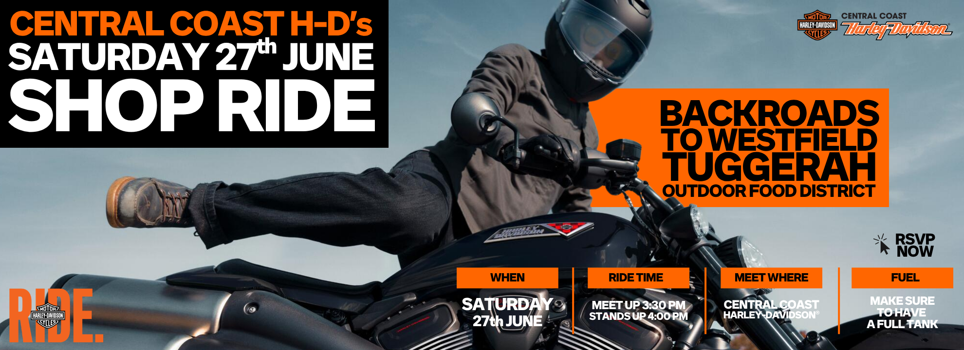 CentraCoastl  Harley-Davidson® Shop Ride 27 June