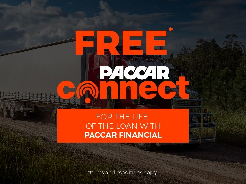 Free PACCAR Connect for the life of your loan with PACCAR Financial