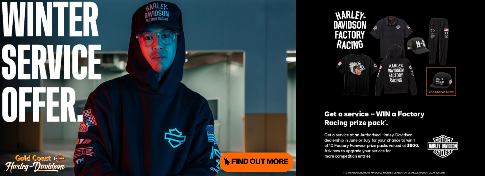 Get a service – WIN a Factory Racing prize pack