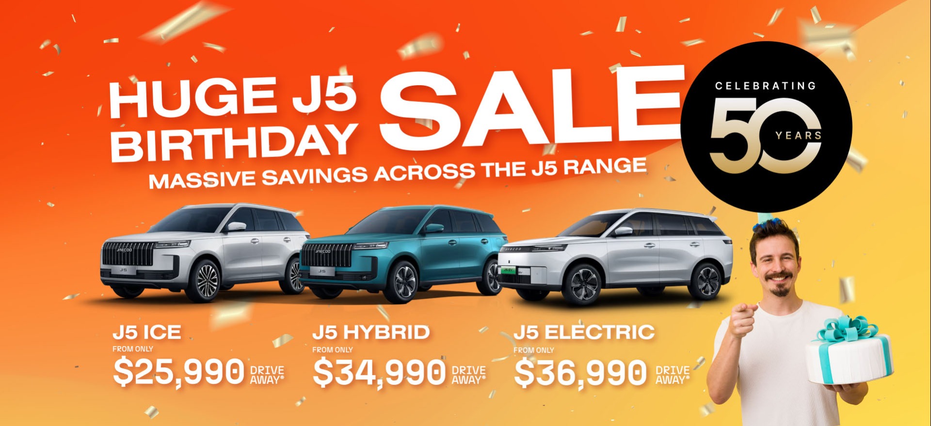Jaecoo Fawkner Huge J5 Birthday Sale