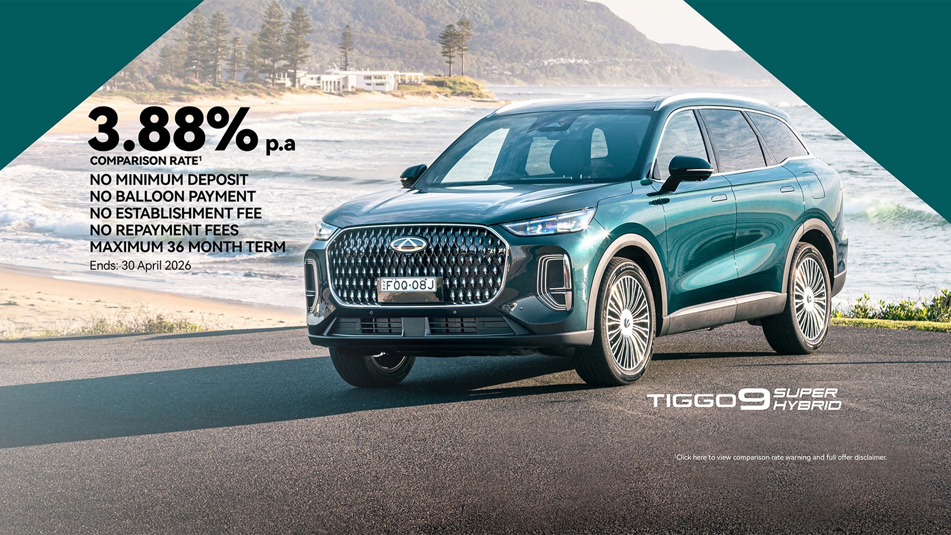 Chery Tiggo 9 Financial Offer