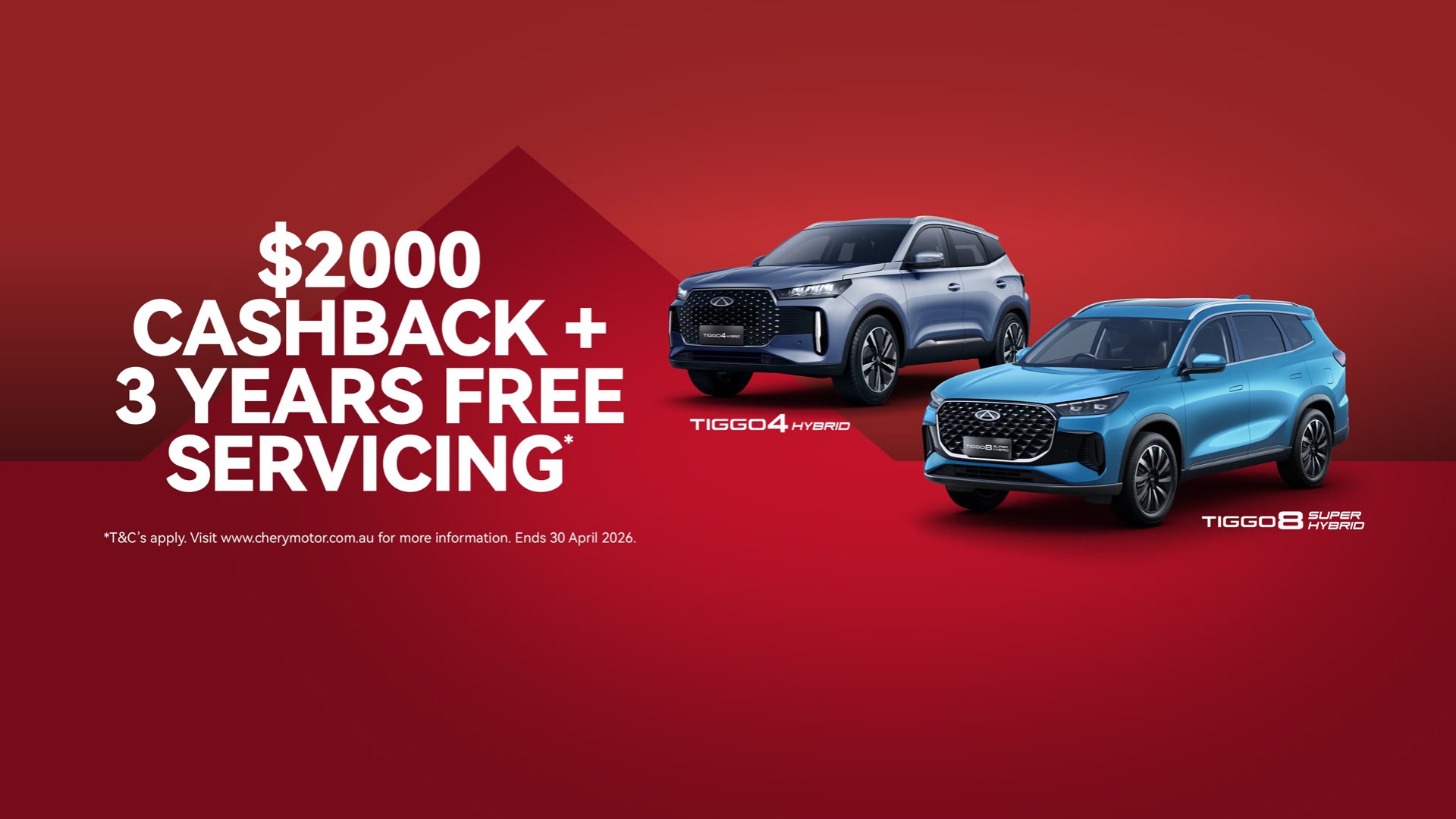 Chery 3 YEAR SERVICING OFFER