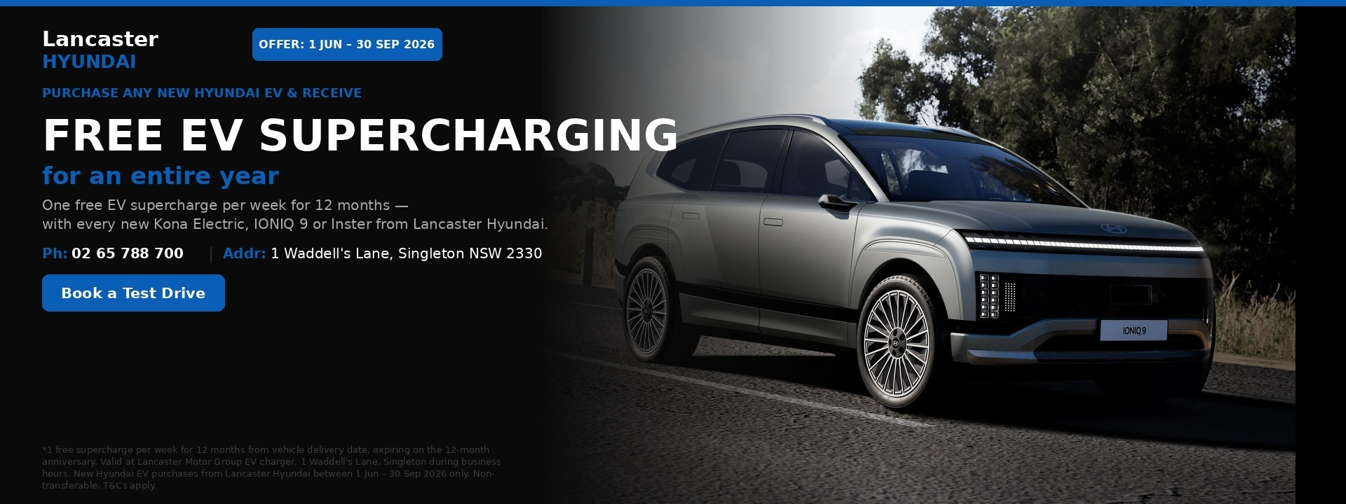 Free Hyundai EV Charging 