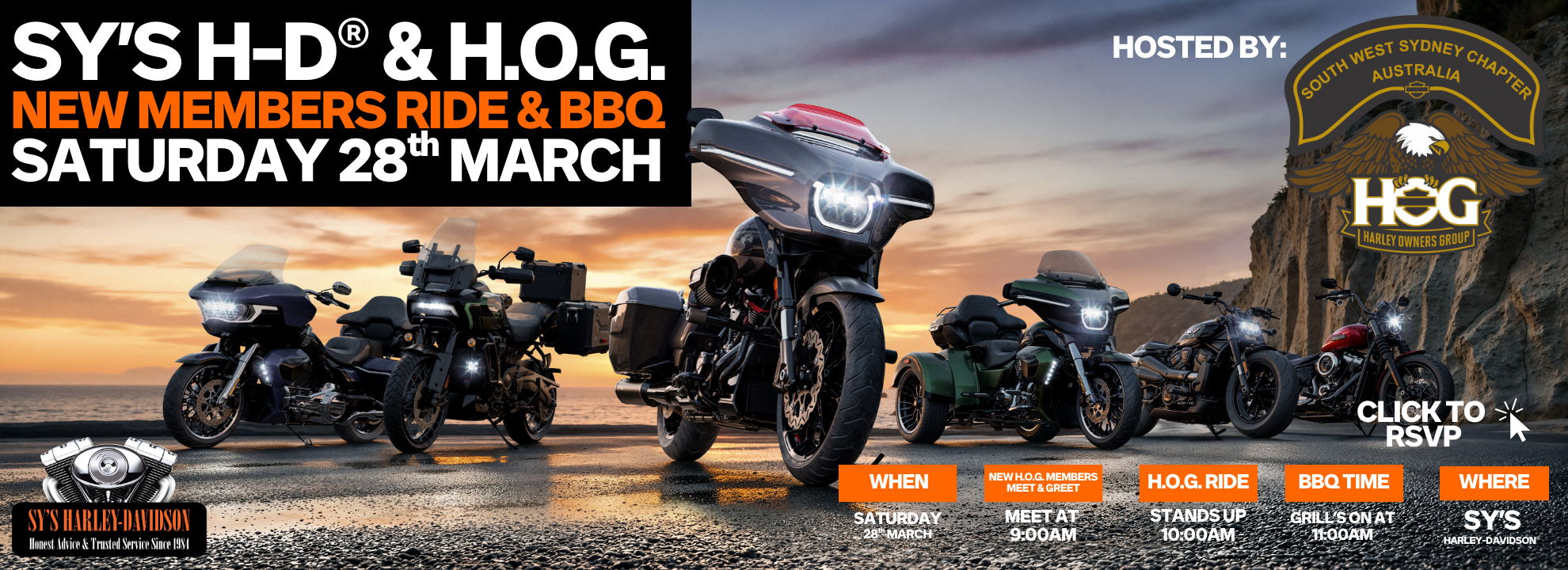 HOG Monthly Shop Ride