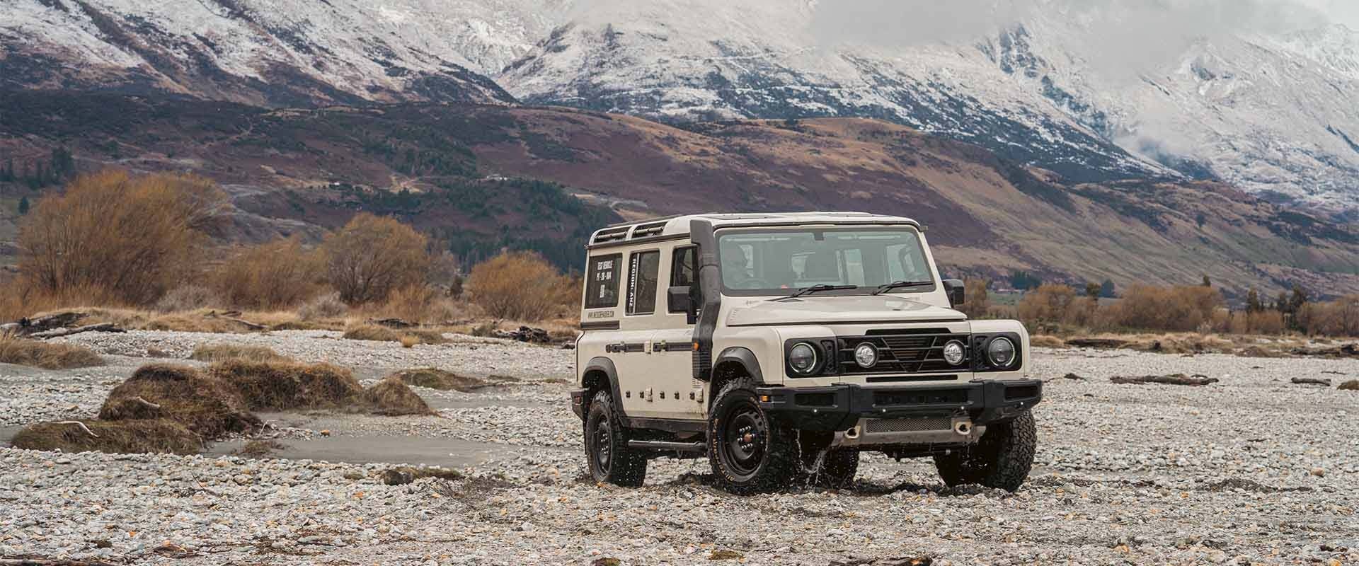 The INEOS Grenadier 4X4 on Dart River