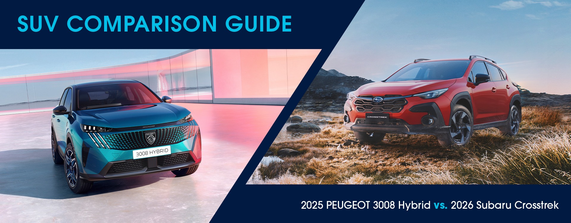 Peugeot 3008 Hybrid vs Subaru Crosstrek