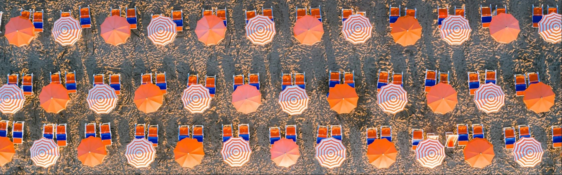 Umbellas at the beach