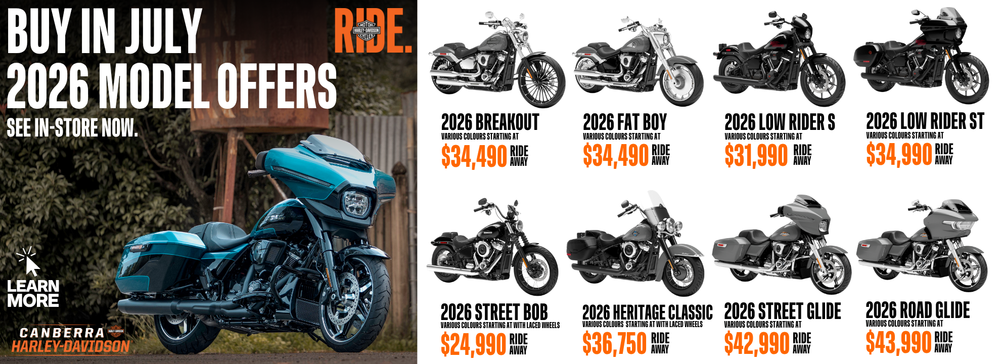 Buy In July - 2026 Model Offers 