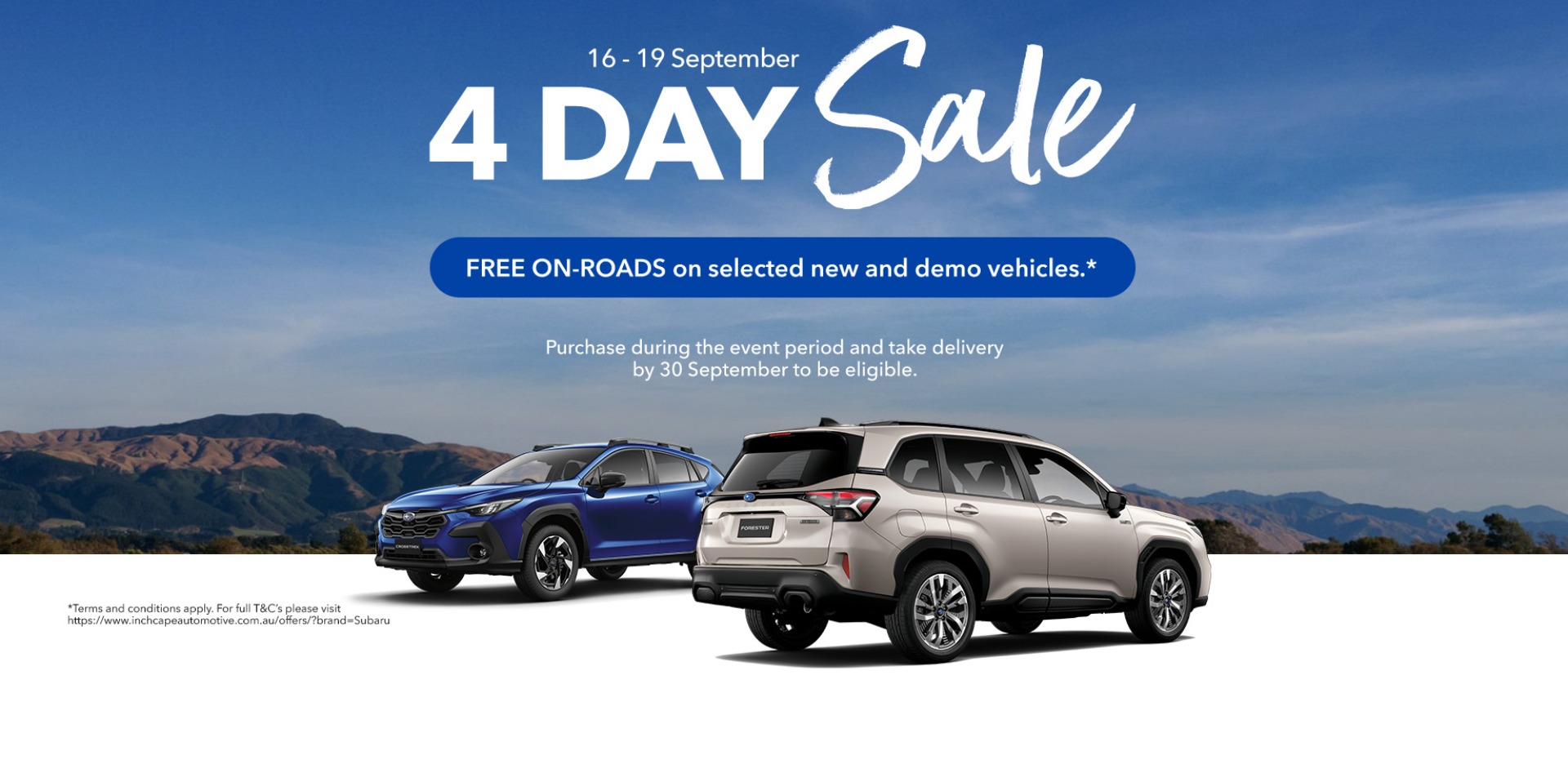4 day sale event