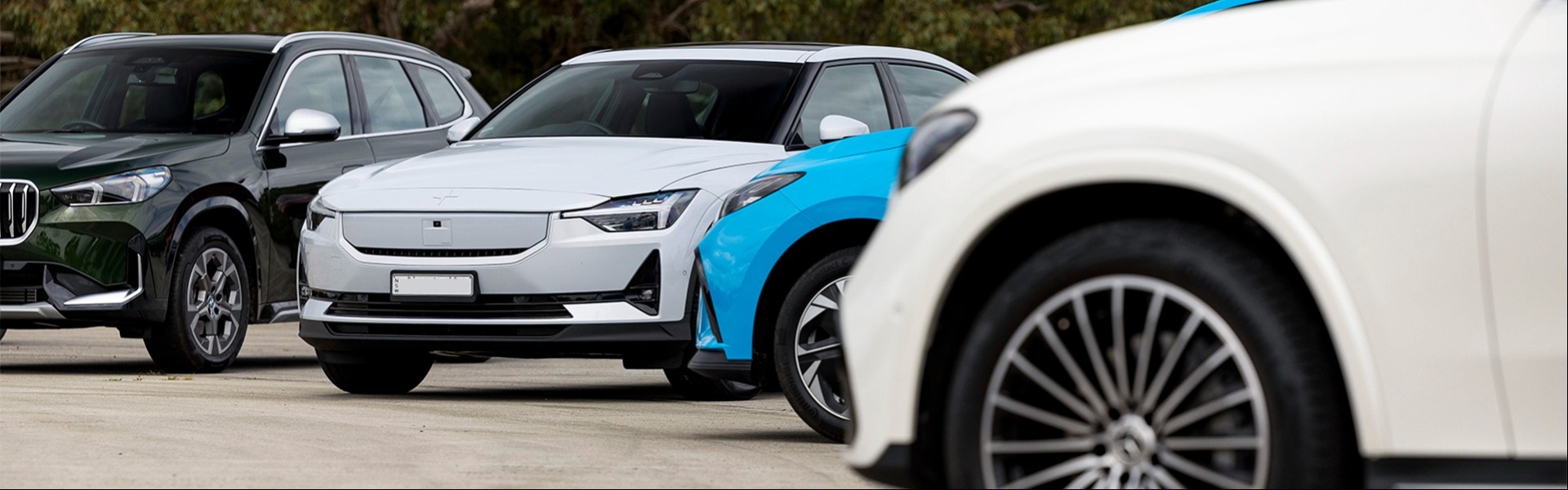 Line up of cars