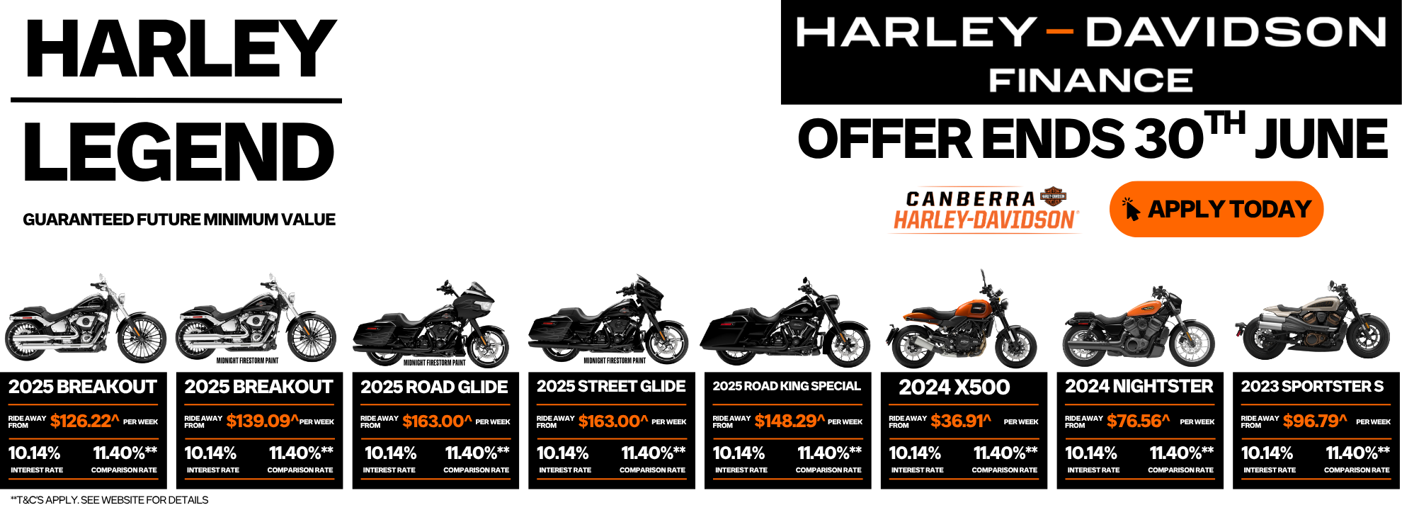HARLEY LEGEND – Guaranteed Future Minimum Value