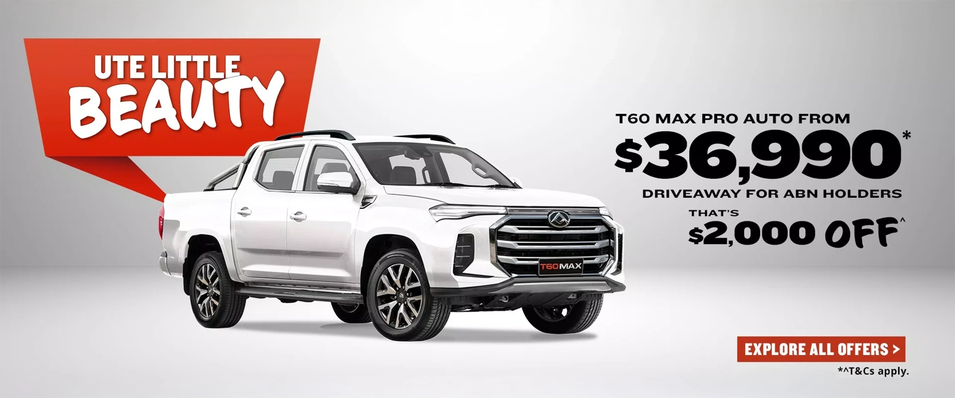 LDV T60 Max Pro Offer