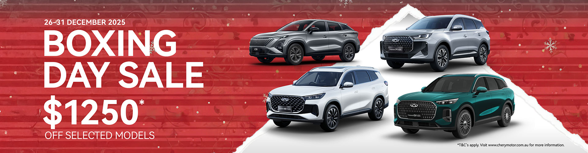 Chery Boxing Day Sale