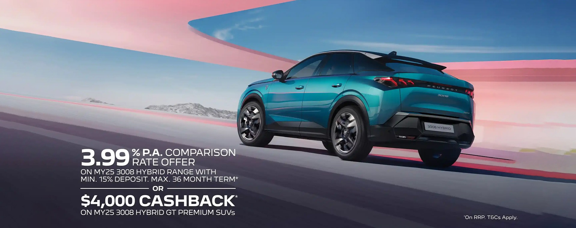 PEUGEOT 3008 HYBRID SUV - FINANCE OR CASHBACK OFFER*