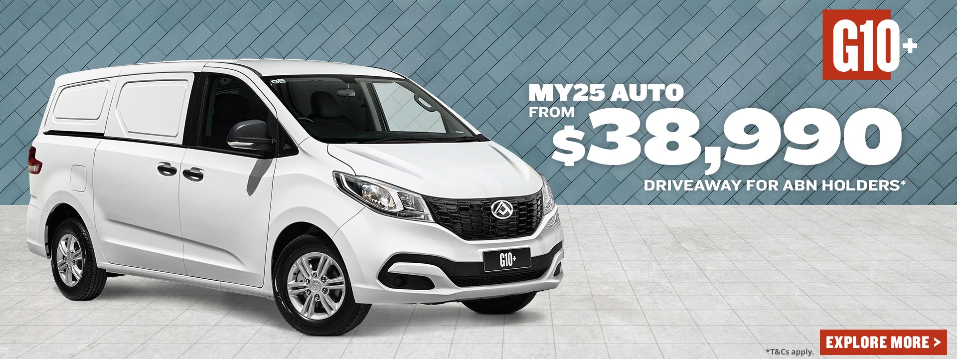 LDV G10 Van Runout Offer