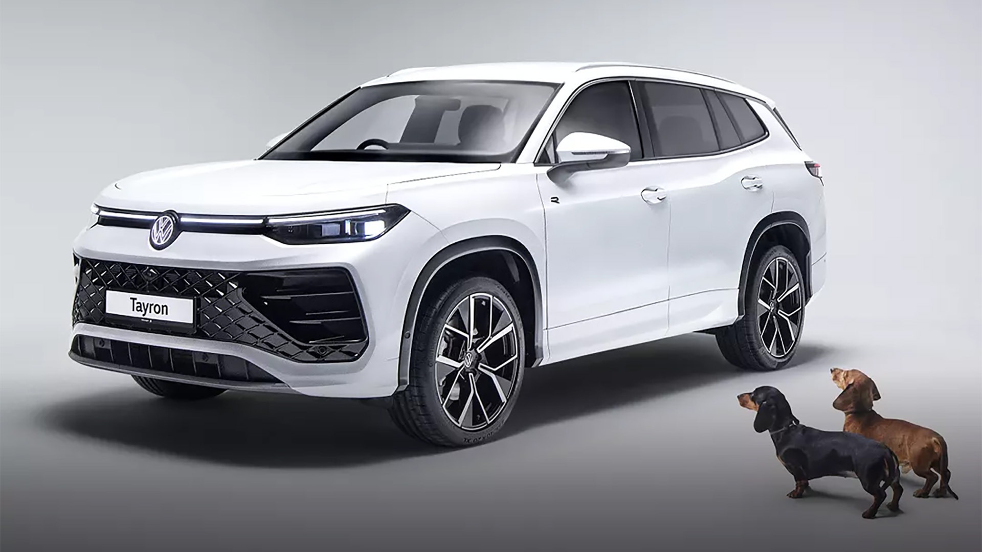 The all-new 5 and 7-seat Tayron.