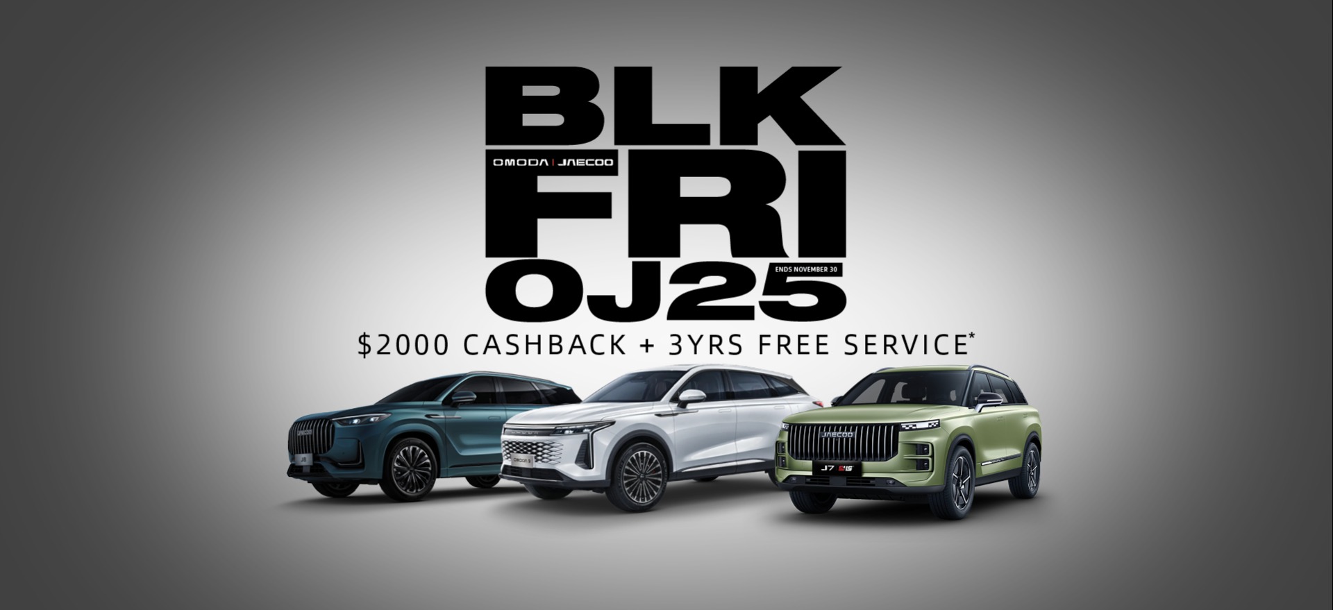 Omoda Jaecoo Black Friday Sale