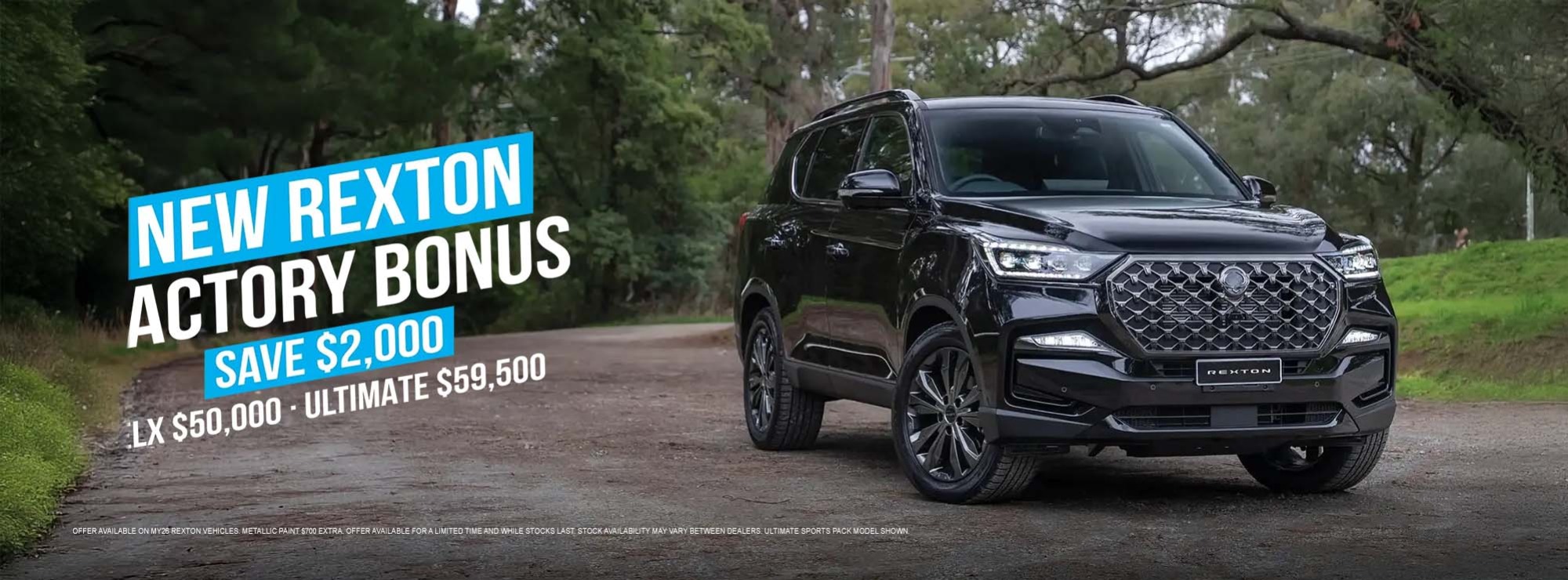 New Rexton Factory Bonus