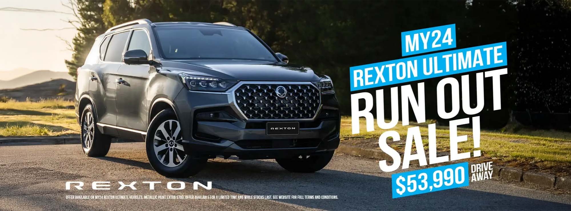 KGM Rexton MY24 Ultimate Run Out Sale