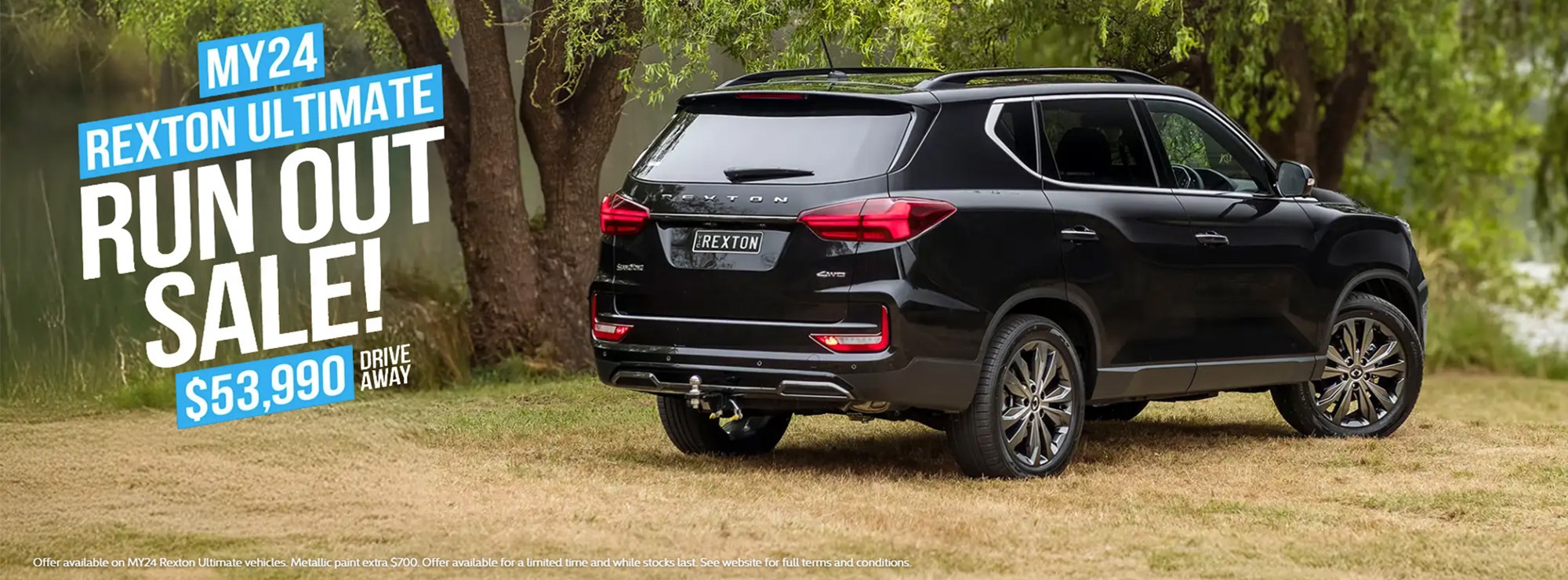 KGM MY24 Rexton Ultimate Run Out Sale