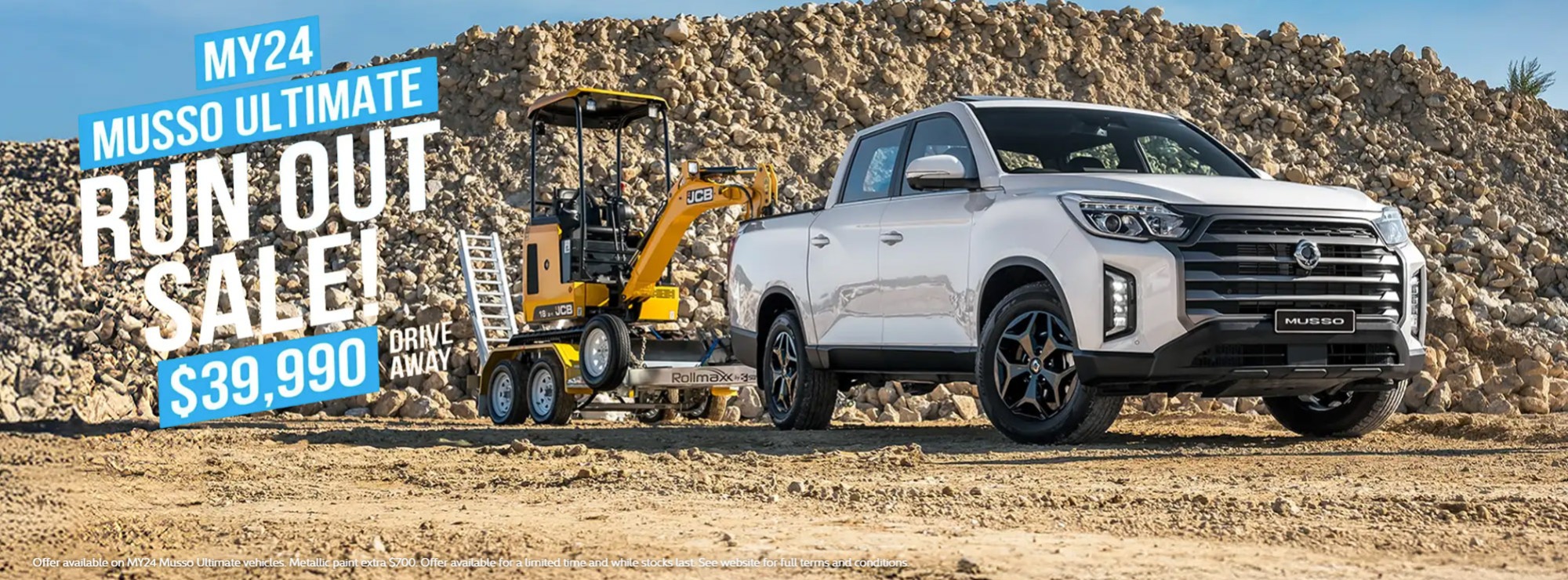 KGM MY24 Musso Ultimate Run Out Sale