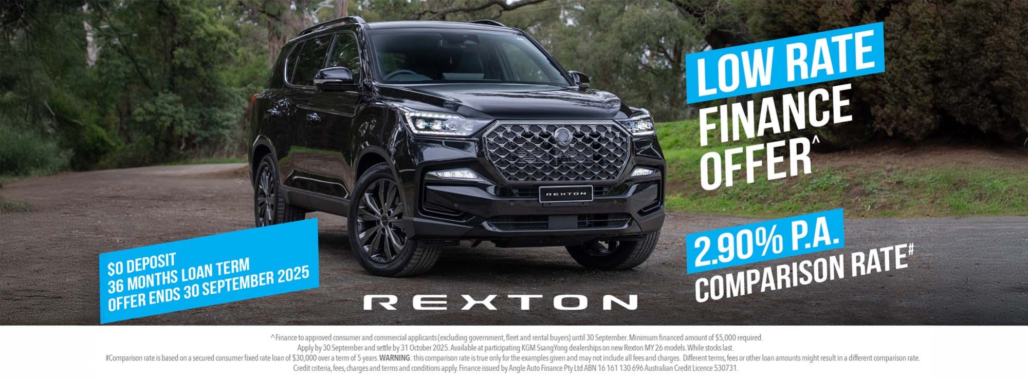 KGM New Rexton Finance Offer