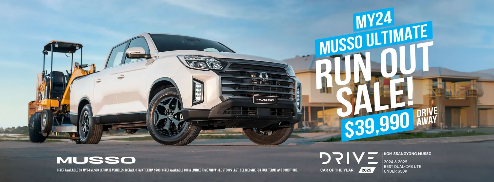KGM SsangYong Musso Run Out Sale!