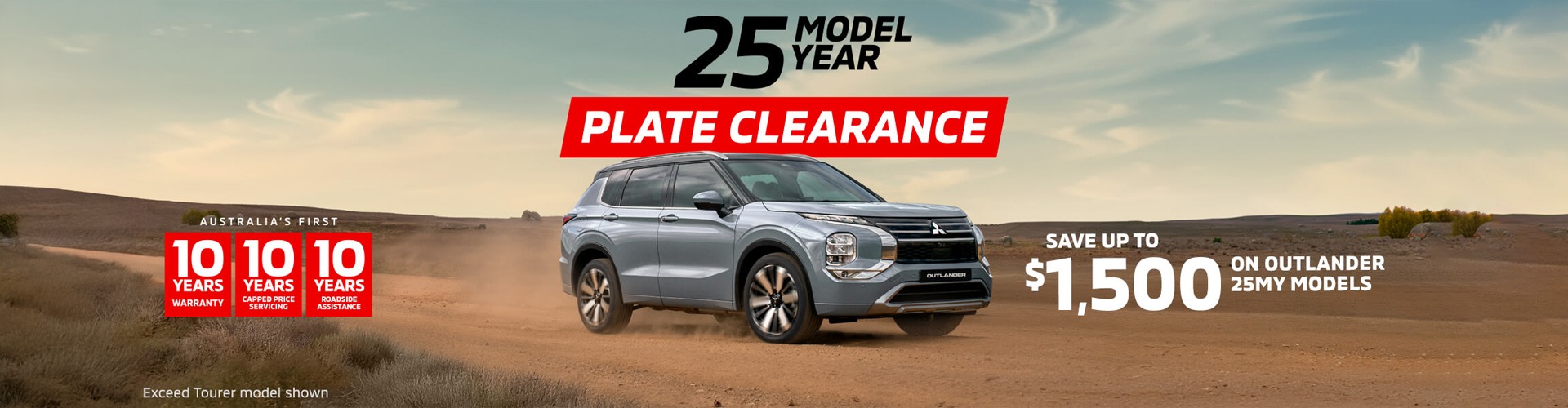 Mitsubishi Plate Clearance