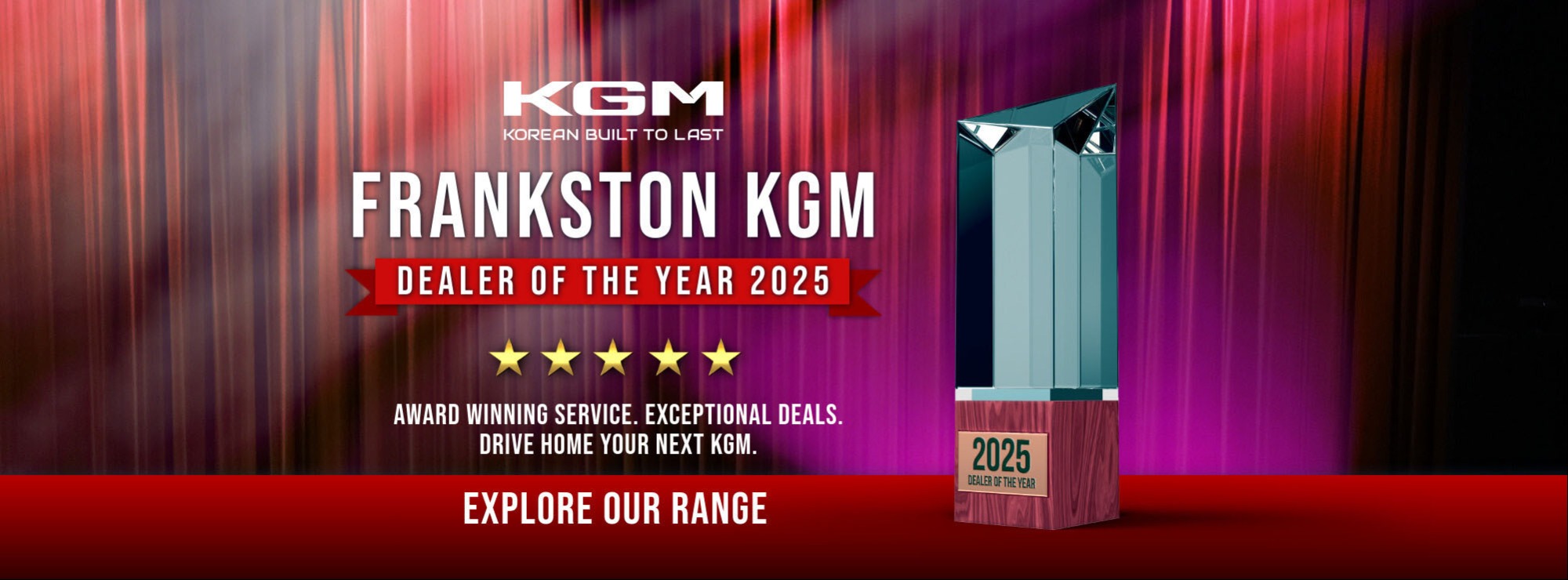 Frankston KGM Dealer of The Year 2025