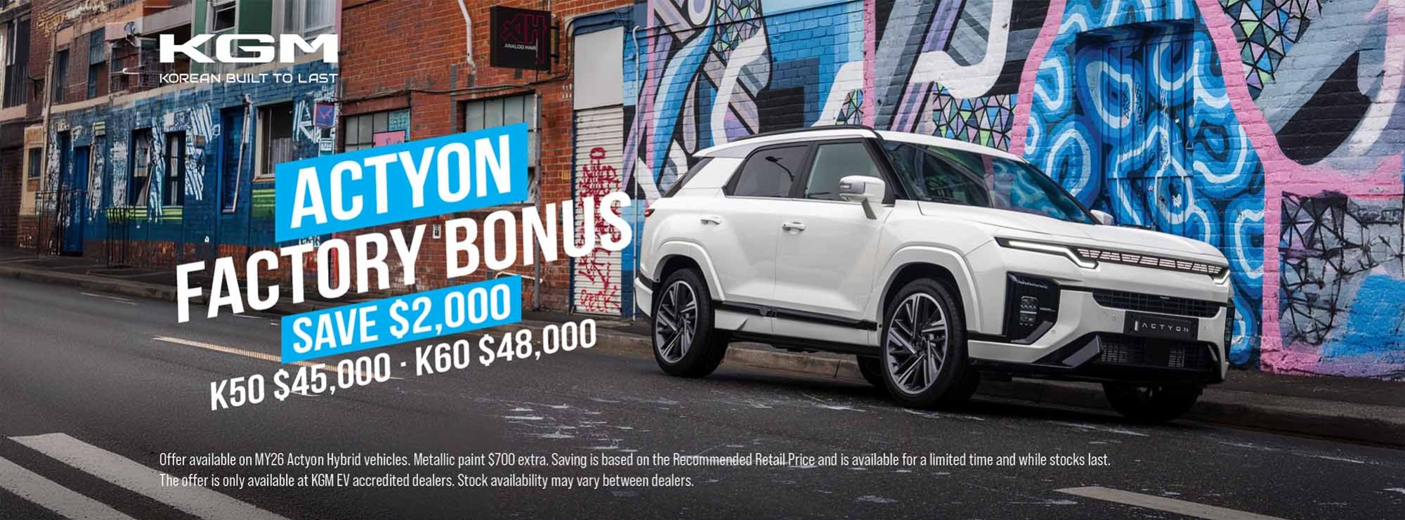 KGM Actyon Factory Bonus