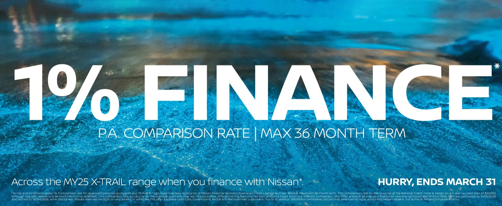 Nissan X-Trail 1% Finance