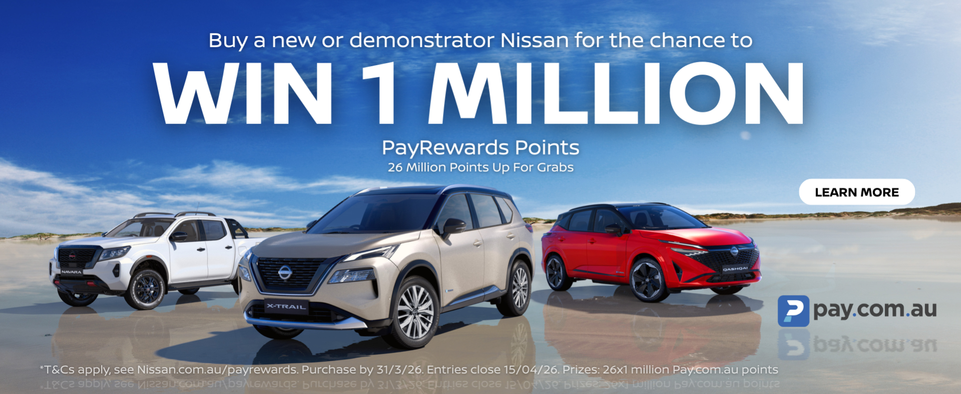 ralph dsilva Nissan new car demonstrator clearance win 1 million payrewards