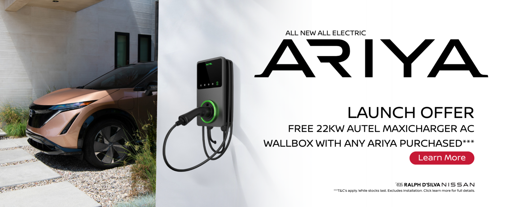 ralph dsilva nissan ariya all electric all new free wall charger launch offer