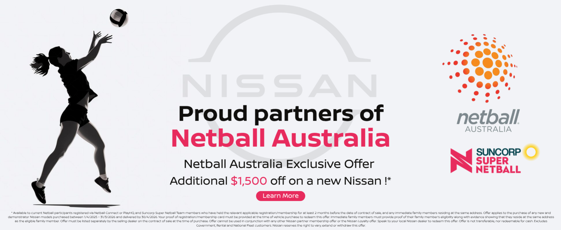 ralph dsilva nissan netball australia suncorp super special discount 1500