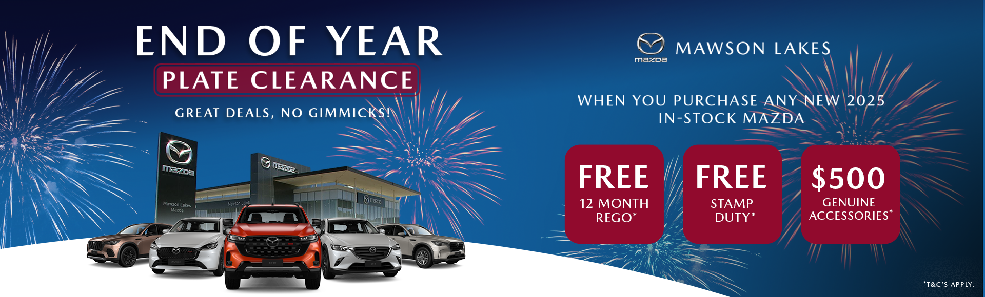 End of Year Clearance Mazda