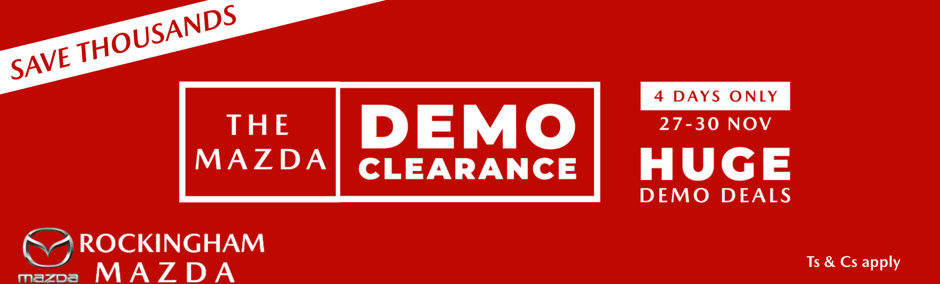 The Mazda Demo Clearance