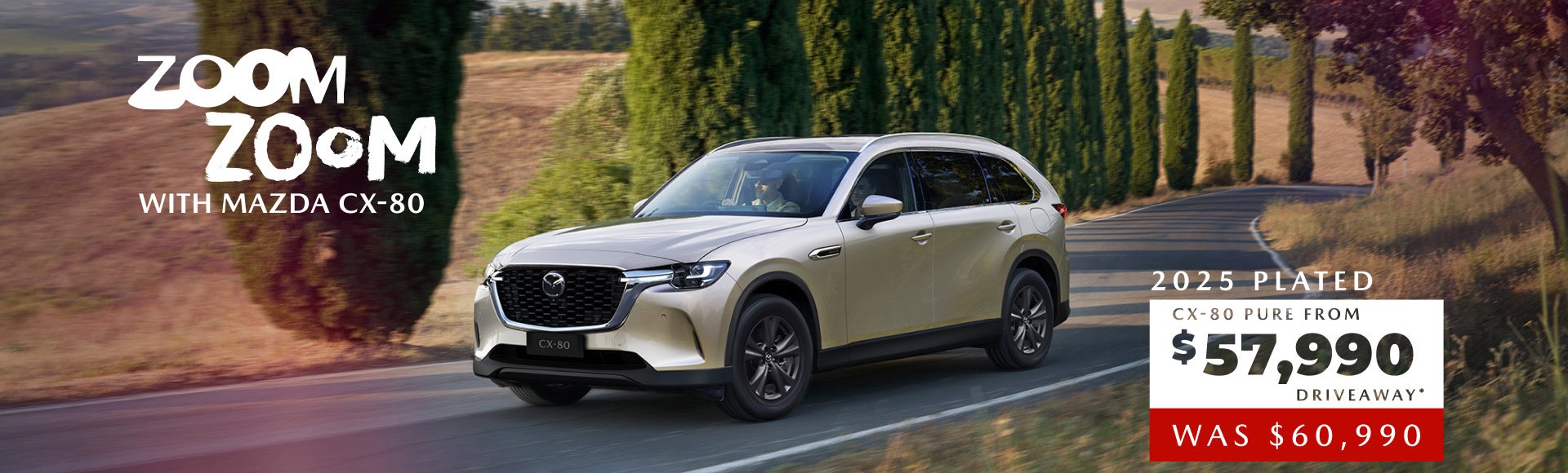 CX-80 Driveaway Offer