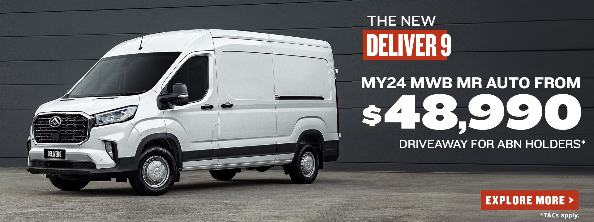 LDV Deliver 9 - Australia's Best Selling Large Van