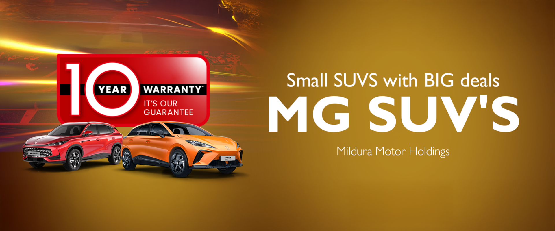 Mildura Motor Holdings MG SUV's