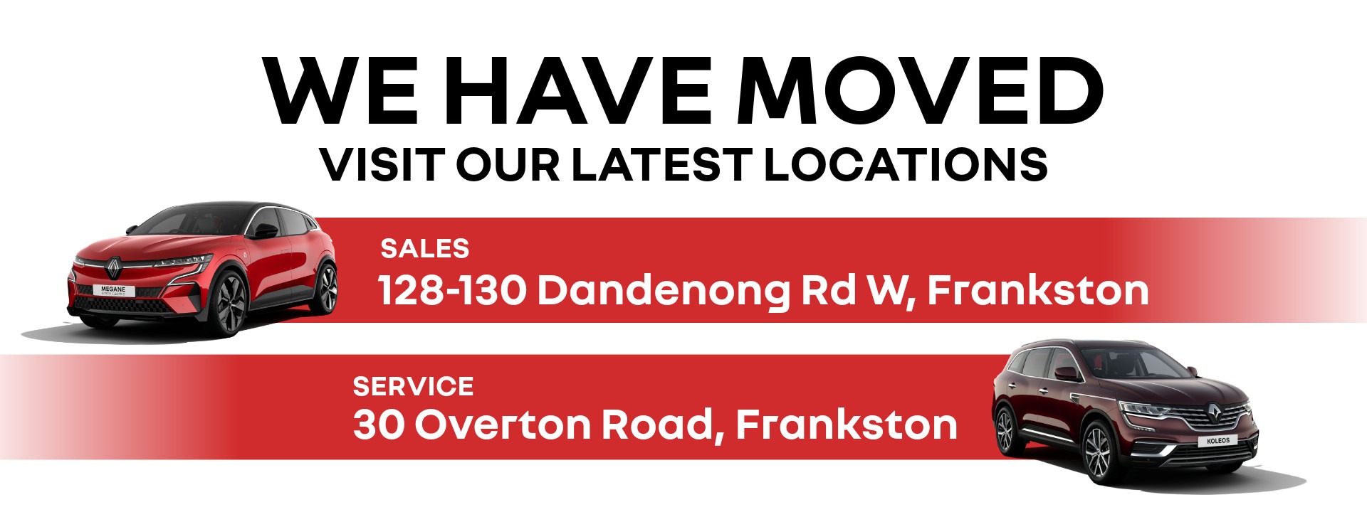Frankston Renault has moved