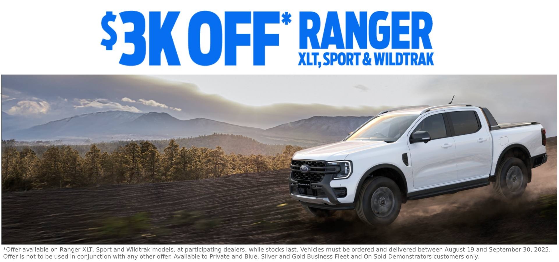 $3K Off Ranger