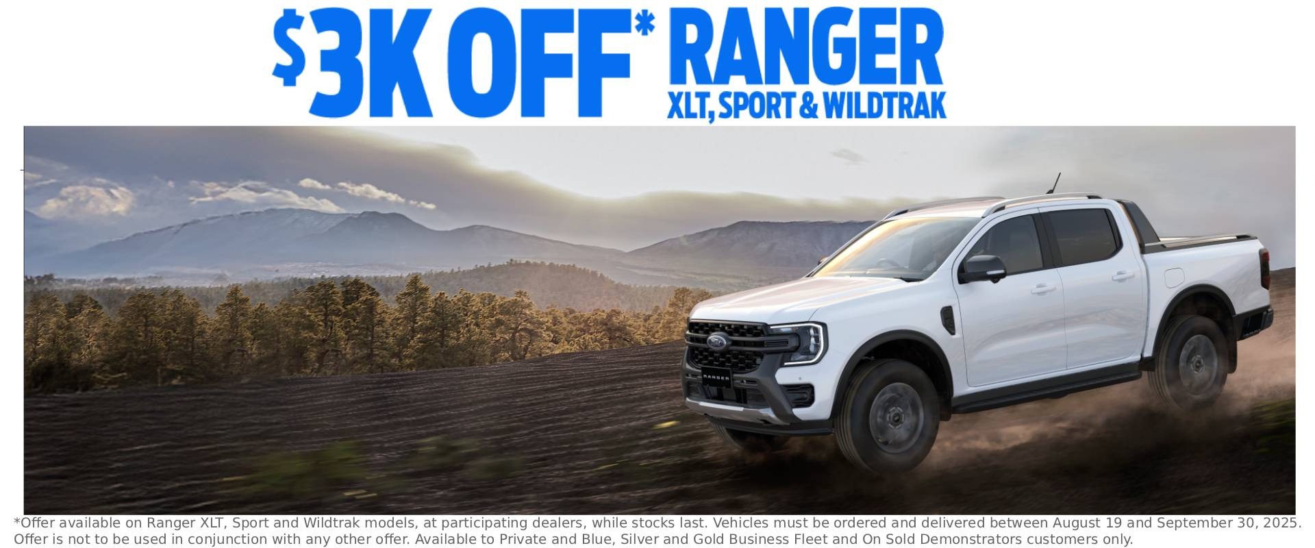 $3K Off Ranger