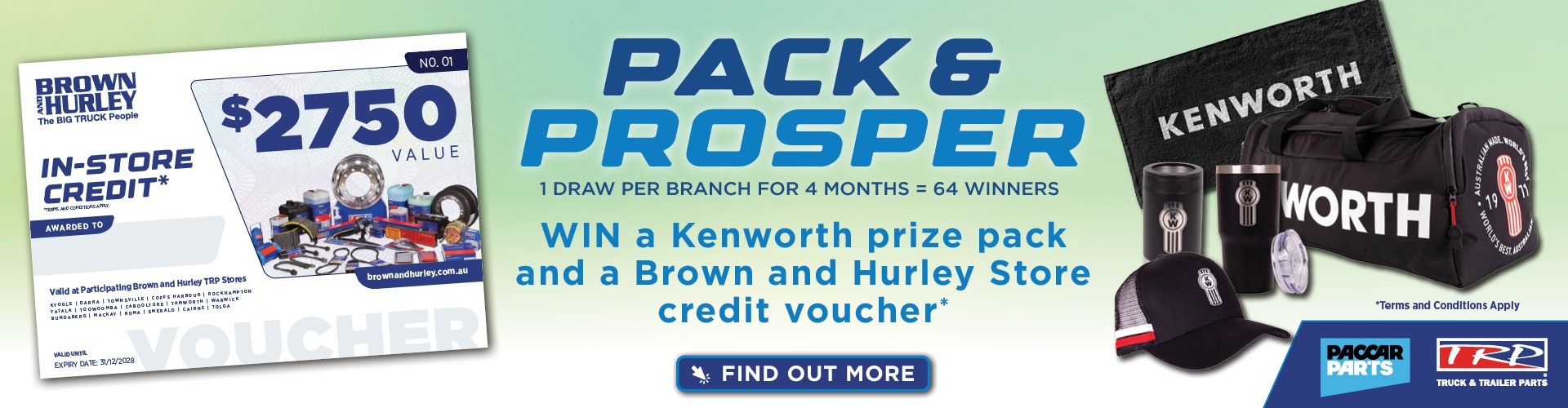 Truck parts promotion Brown and Hurley